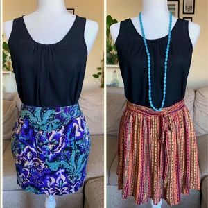 Outfit Bundle= 1 shirt+ 2 skirts+ necklace (SMALL)